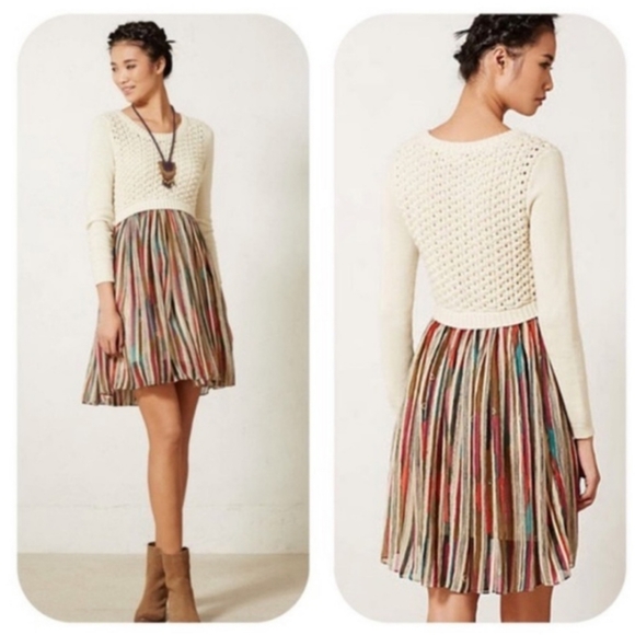 Anthropologie Dresses & Skirts - Sleeping on Snow Sweater Dress